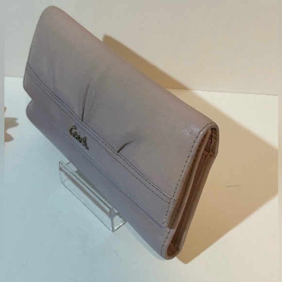 Vintage Coach Light Purple Leather Wallet and checkbook clutch - Picture 4 of 7